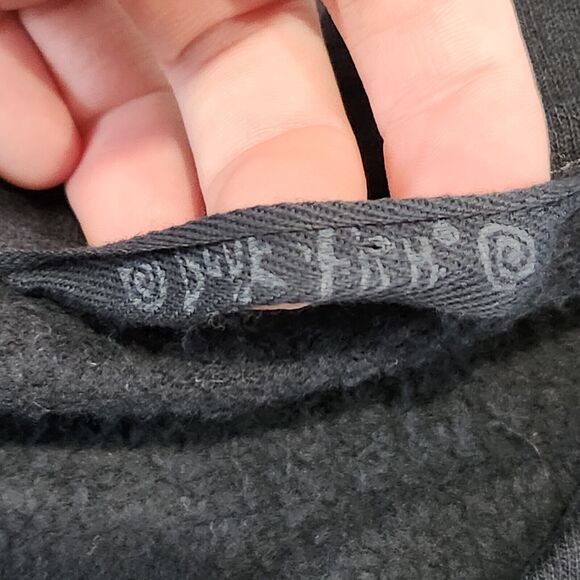 VTG Blue Fish Womens OS One Size Hand Painted Organic Cotton Button Shirt Jacket - Picture 6 of 16